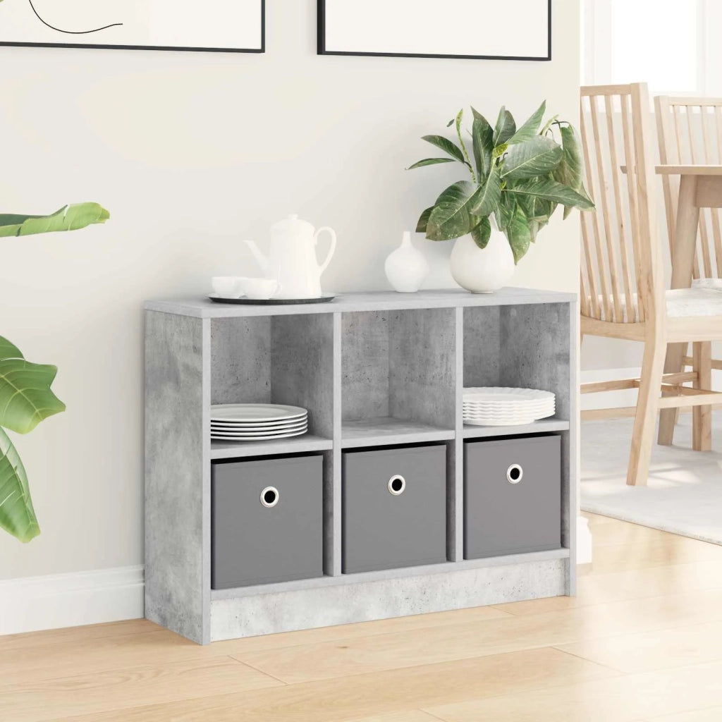 Credenza | Madia | Buffet da pranzo | Armadio da pranzo con cassetto Grigio cemento 73,5 x 22,5 x 53,5 cm
