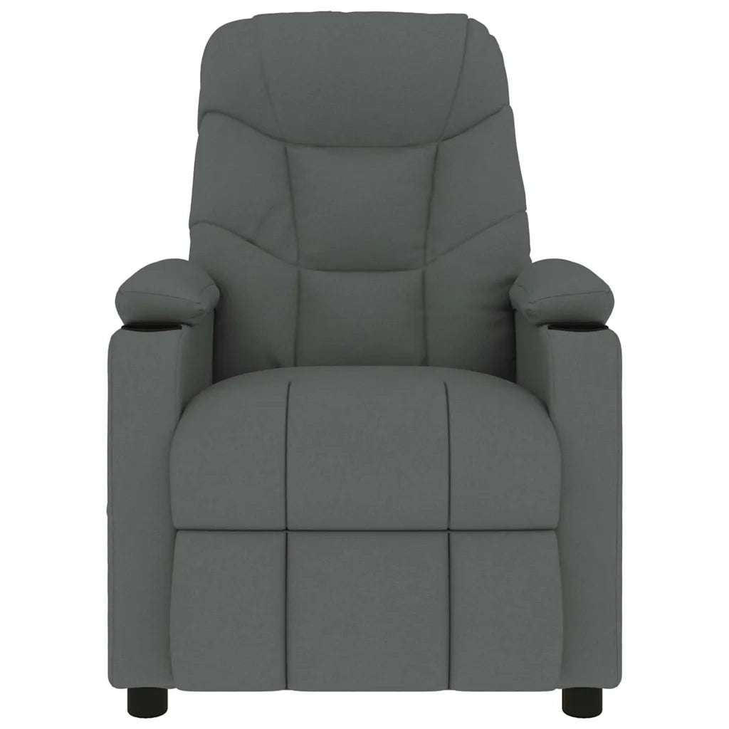 Divano Sedia-Poltrona Massaggiante Grigio Scuro in Tessuto 304261