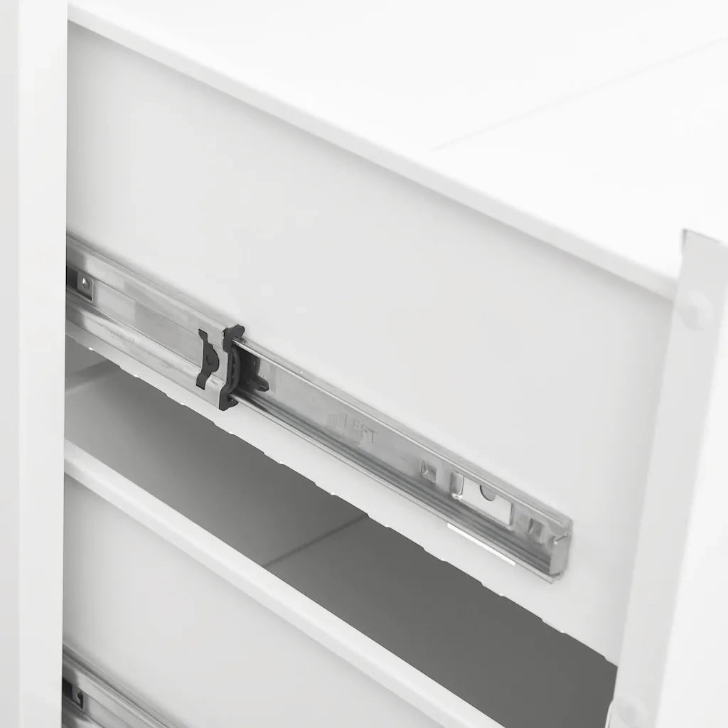 Cassettiera Industriale Bianca 78x40x93 cm in Metallo CFW4154237