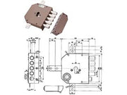 SERRATURA TRIPLICE DA APPLICARE SENZA SCROCCO CILINDRO EUROPEO 38620  mm.60 DX (38620VD00X)    MOTTURA