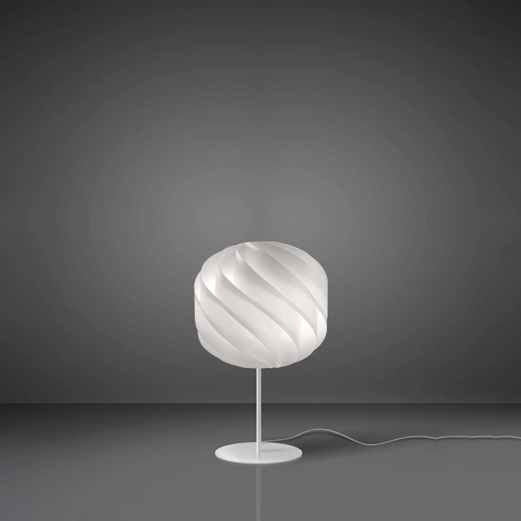 Lampada Da Scrivania-Ufficio Moderna Globe Polilux ® Bianco E Metallo 1 Luce E27