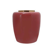 Vaso Art Deco in ferro corallo e oro
