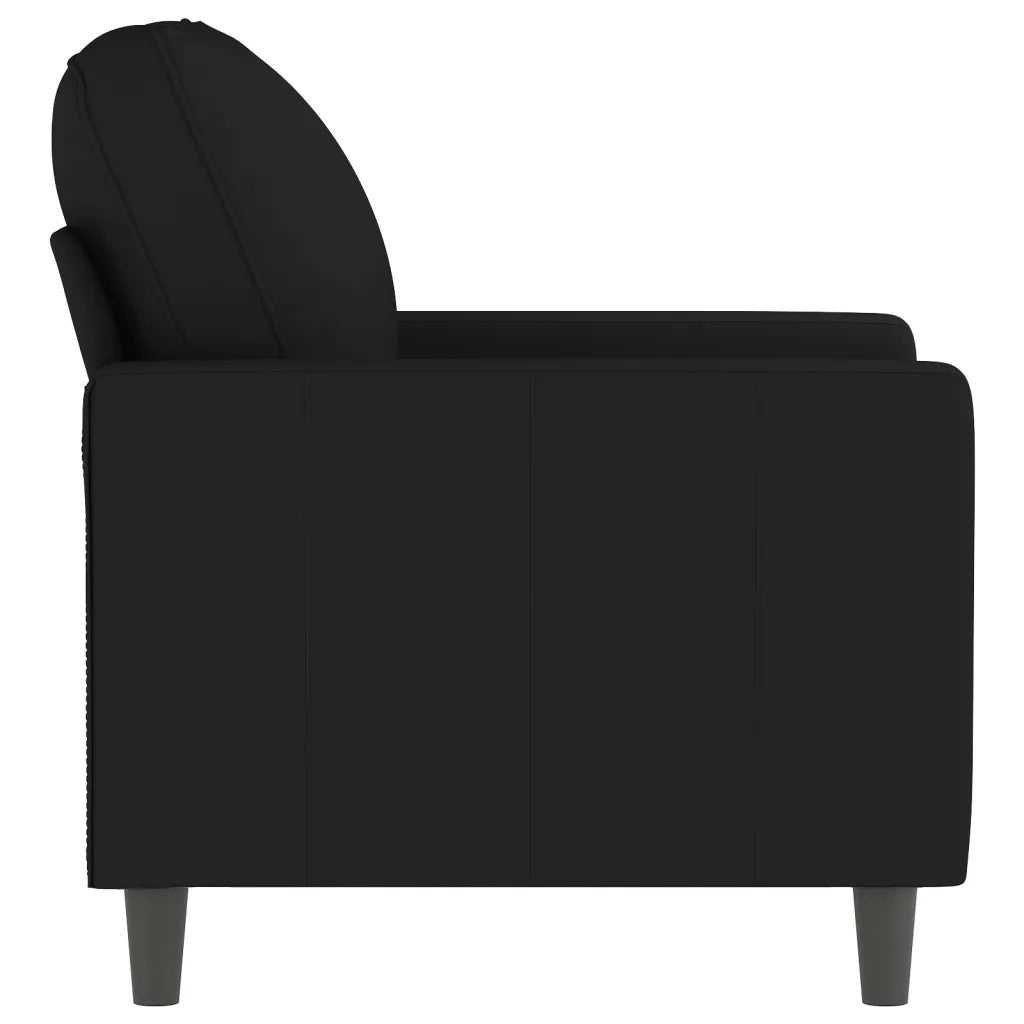 Poltrona Nero 60 cm Velluto 359184
