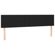 Testiera | Testata Nera 160x5x78/88 cm in Similpelle