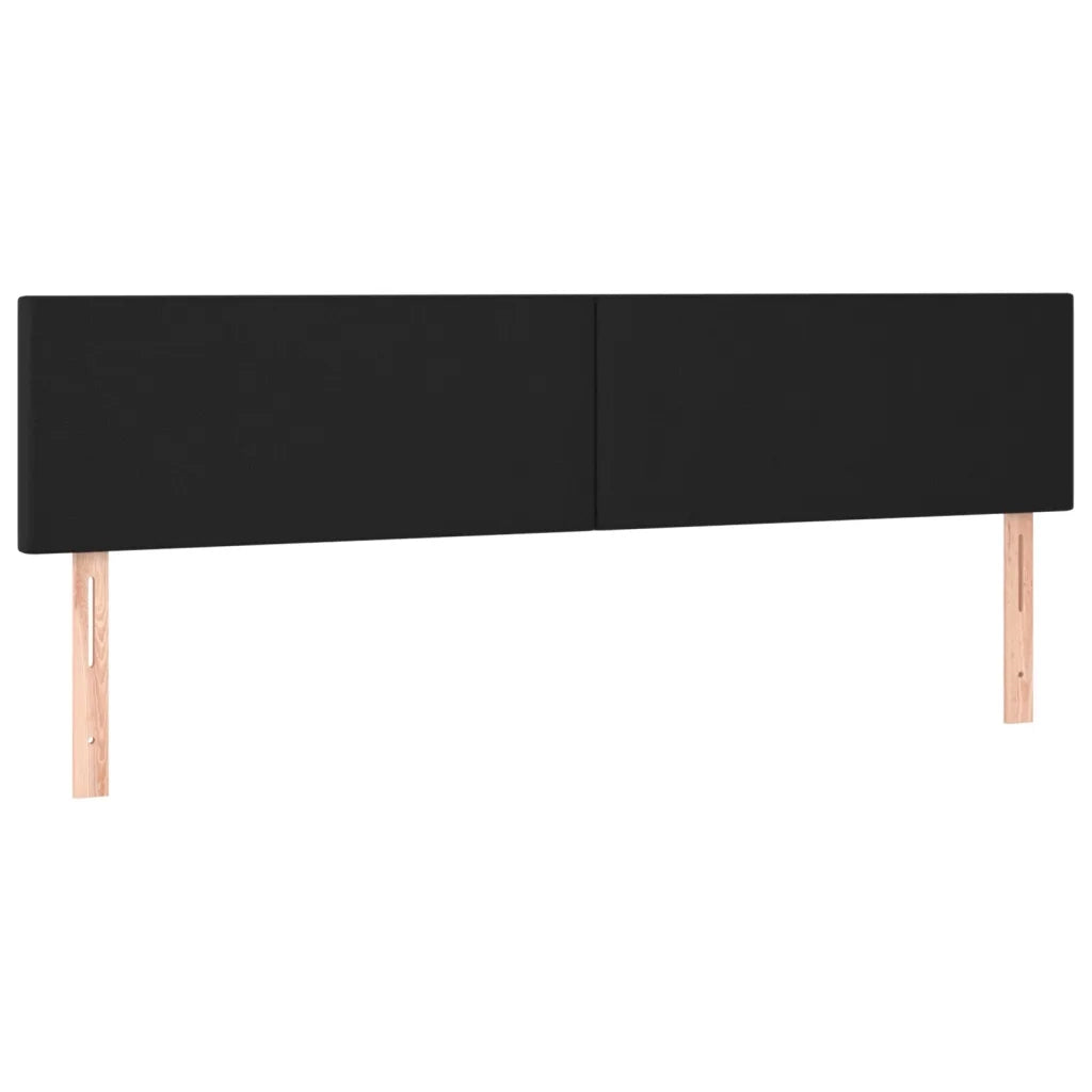Testiera | Testata Nera 160x5x78/88 cm in Similpelle