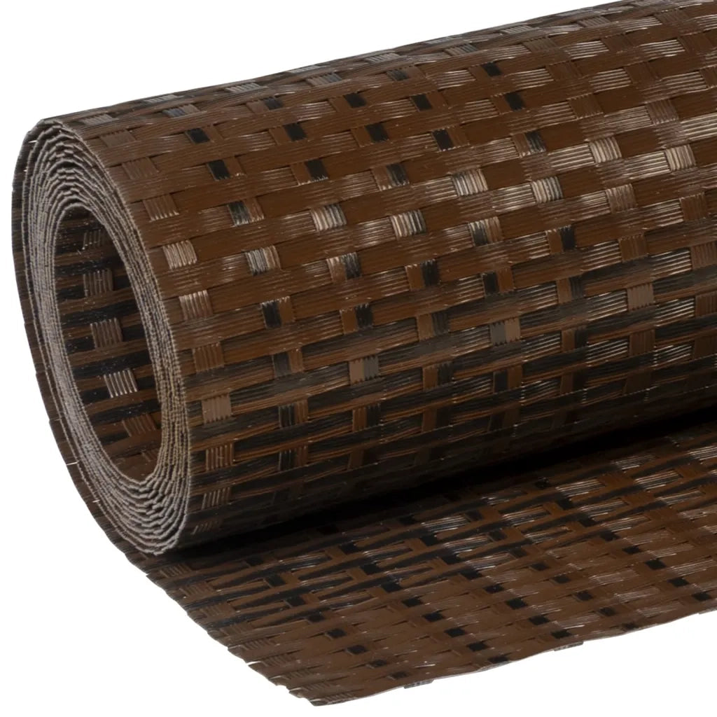 Schermo da balcone | Paravento da Balcone Marrone e Nero 600x80 cm in Polyrattan
