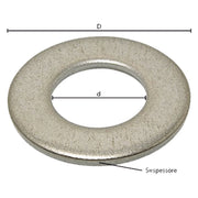 RONDELLA PIANA COMUNE M 10 - 2,2  x 20 x  10,8 mm - 10 centinaio - BricoGo