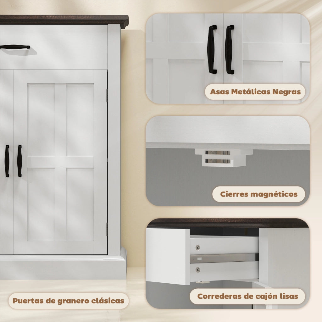 Armadio ¨C Minimal ¨C Bianco 75,2x40x91,5 cm