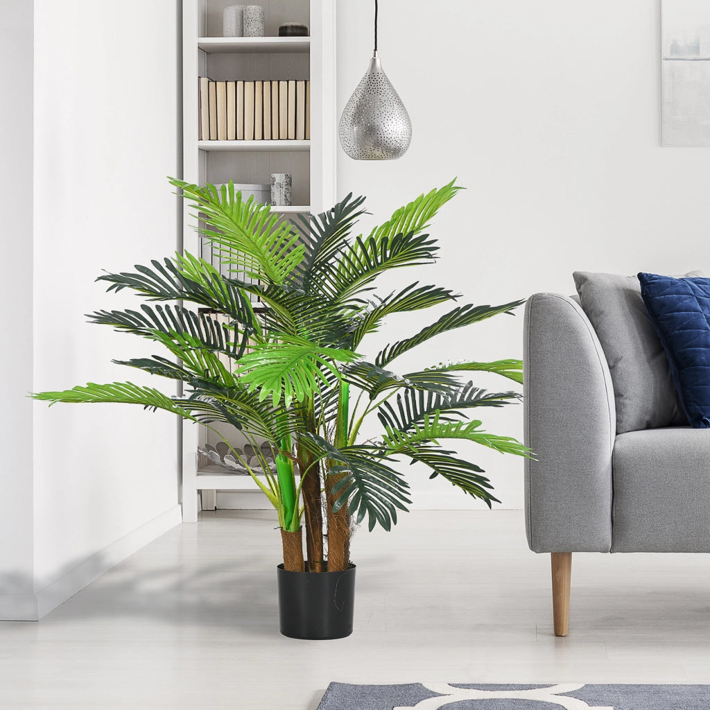 PIANTA ARTIFICIALE Palma 100 cm Verde in Plastica per interno ed esterno