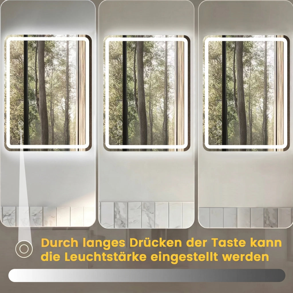Specchio LED da bagno dimmerabile con funzione antiappannamento