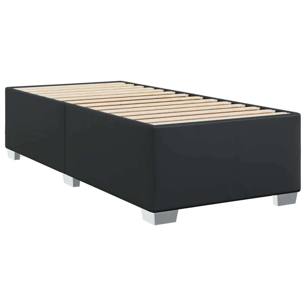 Giroletto-Struttura Letto Nero 80x200 cm in Similpelle 432143