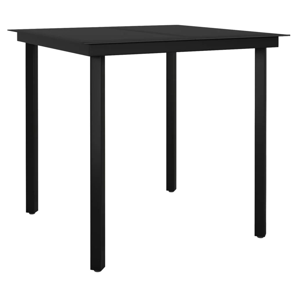 Set da pranzo da giardino per esterni 5 pezzi mobili grigi 02_0013773