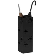 Portaombrelli in metallo con 4 ganci e vassoio ¨C Minimal ¨C Nero