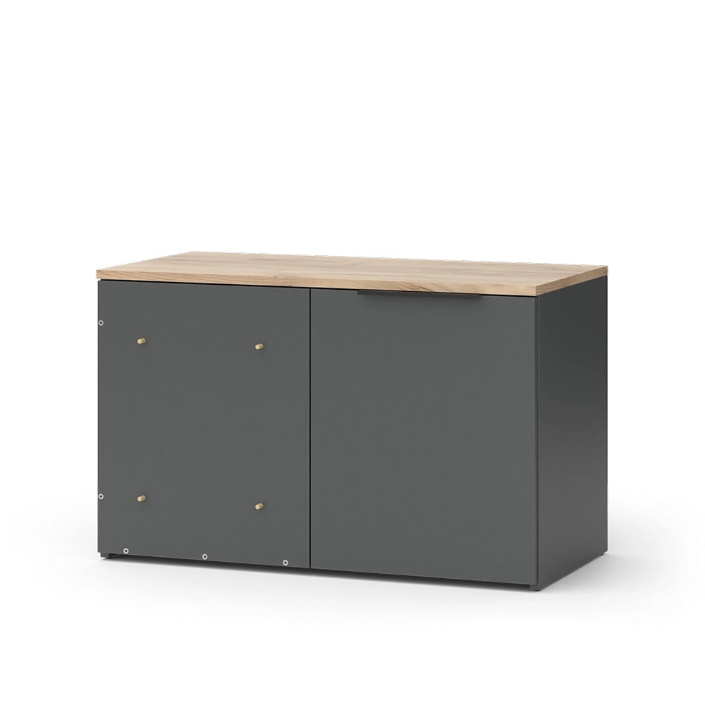Vicco Credenza Antracite 40 x 50 cm Cassettiera ad angolo con anta