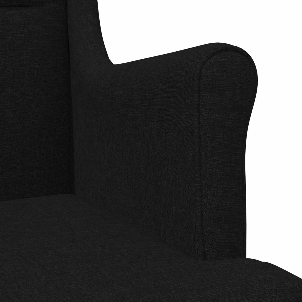 Poltrona | Sedia Relax Nero Tessuto
