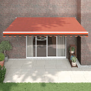 Tenda Sole Automatica Retrattile Arancione e Marrone 4x3 m 3154493