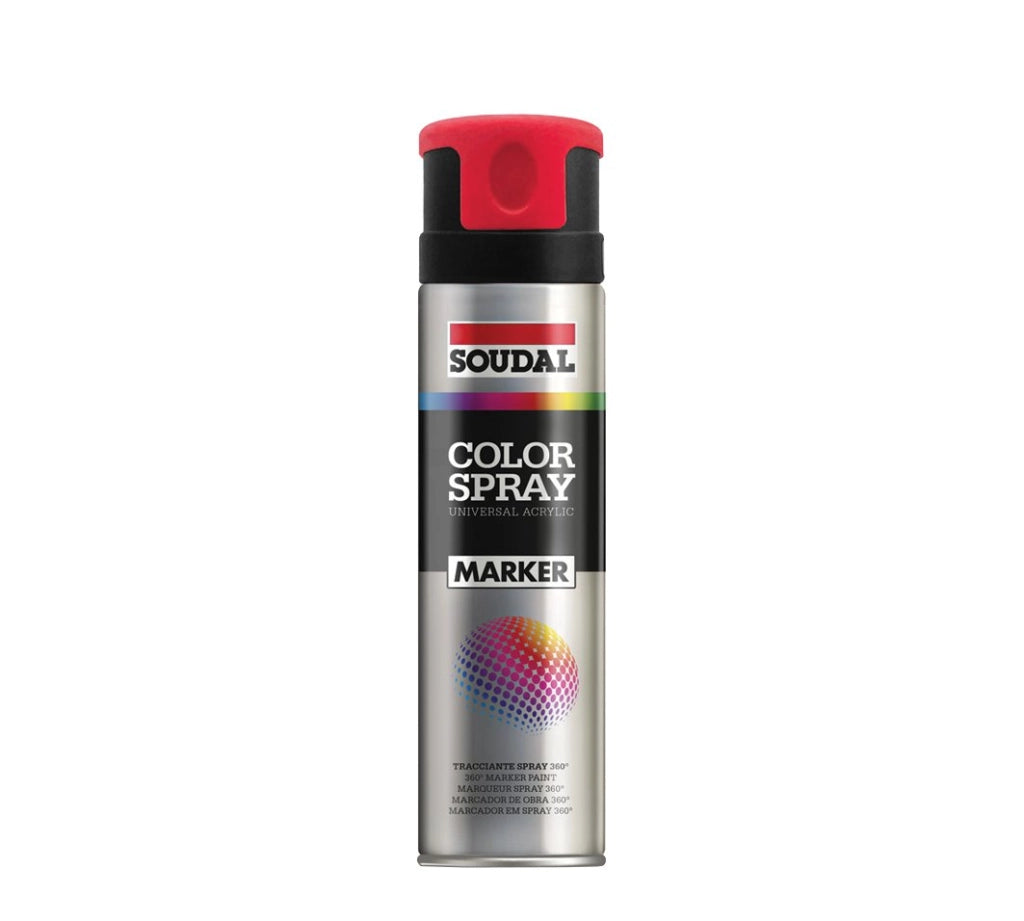 SPRAY TRACCIANTE FLUORESCENTE SOUDAL 500 ml - Arancio - 6 pezzi- SOUDAL