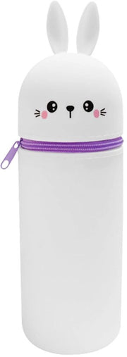 Etui e Penna per Bambini - 2-in-1 Etui e Penna Reggibile per Ragazze Ragazzi (Coniglio)