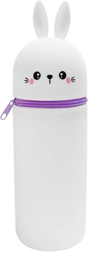 Etui e Penna per Bambini - 2-in-1 Etui e Penna Reggibile per Ragazze Ragazzi (Coniglio)