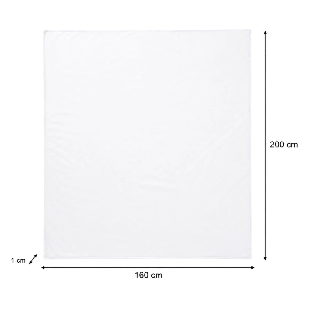 Ropasila, Copripiumino Singolo Federa Inclusa, 200x160 cm blu