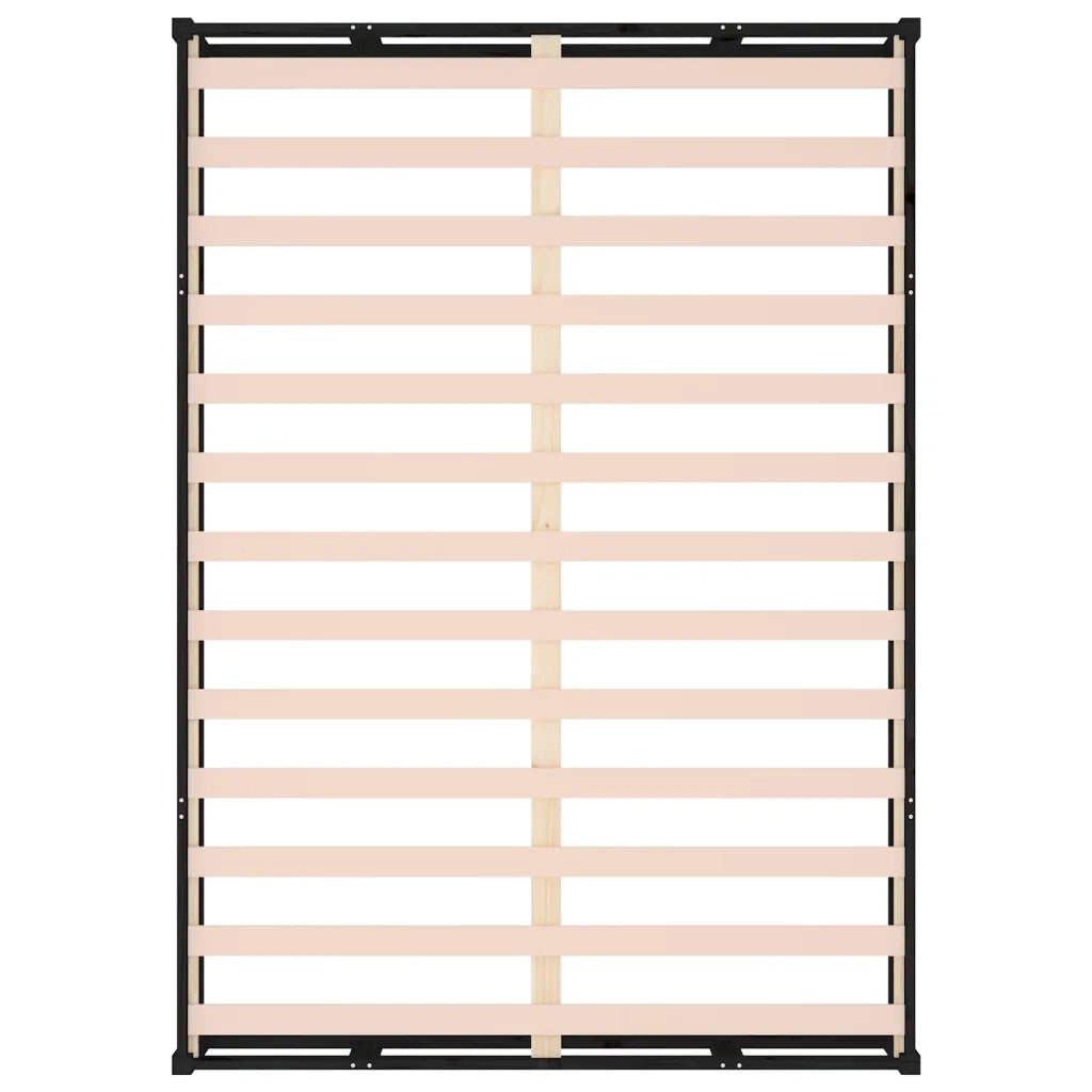 Giroletto-Struttura Letto Nero 120x190 cm Small Double in legno Massello