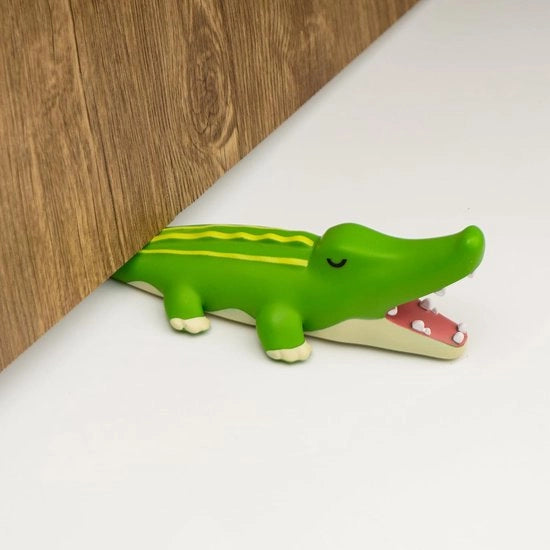 Deurstopper cartoonkrokodil, decorativa deurstop per pacchetto per uso domestico e ufficio.