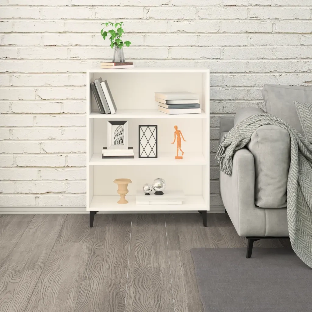 Credenza | Madia | Buffet da pranzo | Armadio da pranzo Bianca 69,5x32,5x90 cm in Legno Multistrato