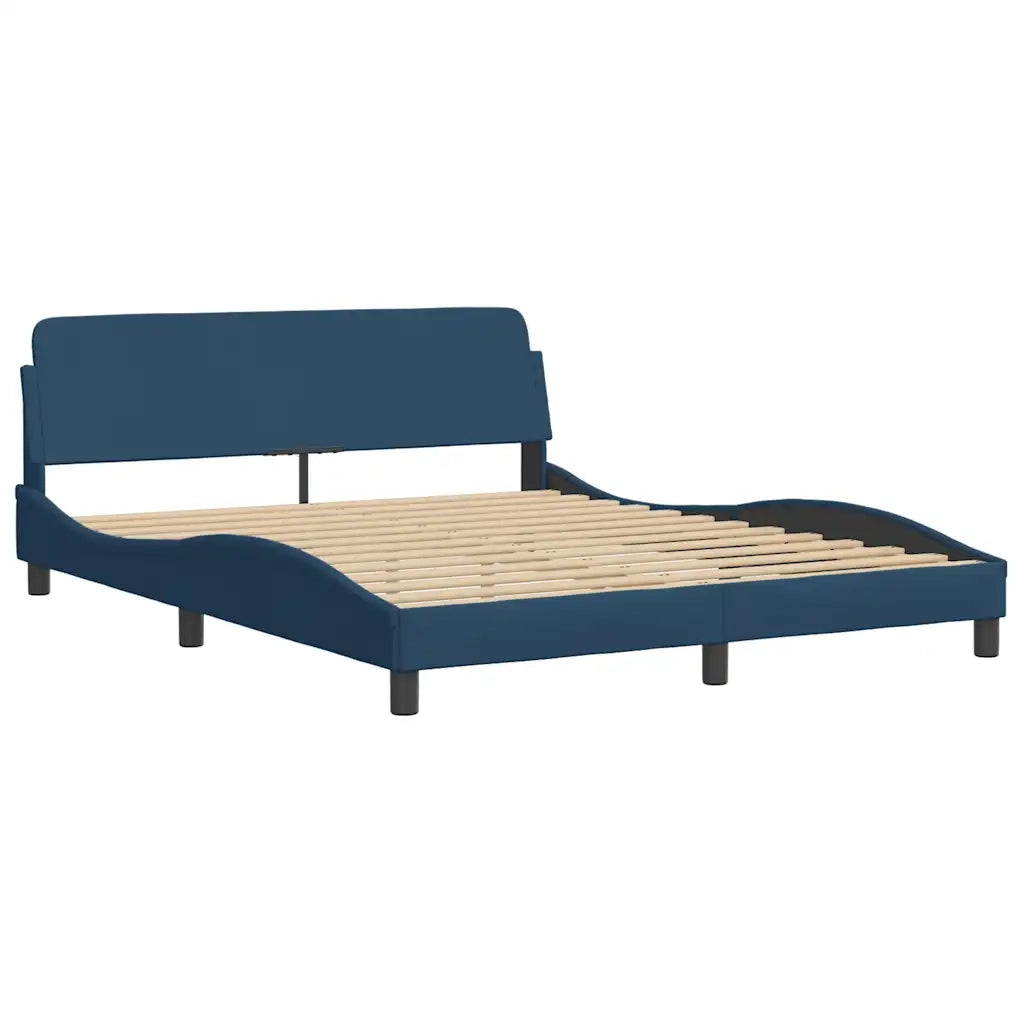 Giroletto senza Materasso Hanko Blu 160x200 cm in Tessuto