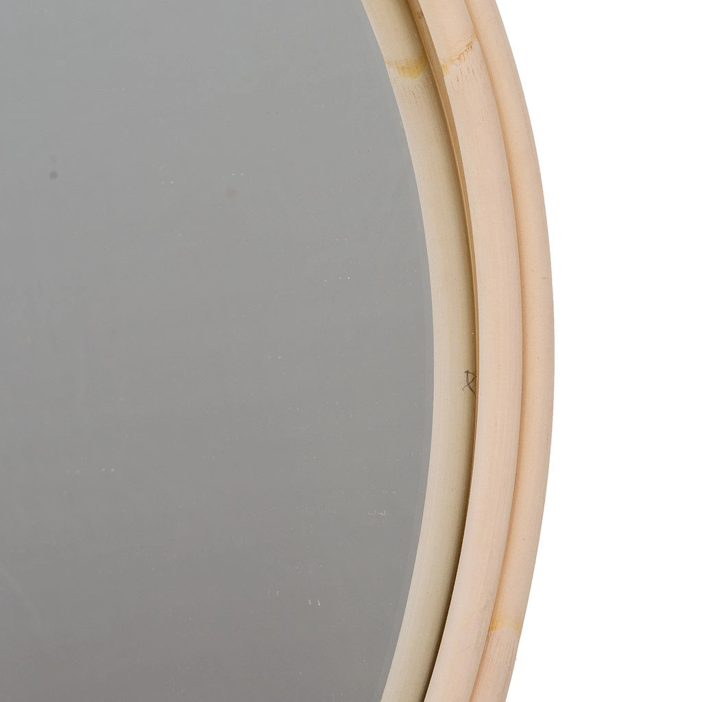 Specchio bambù marrone 37/35x02h