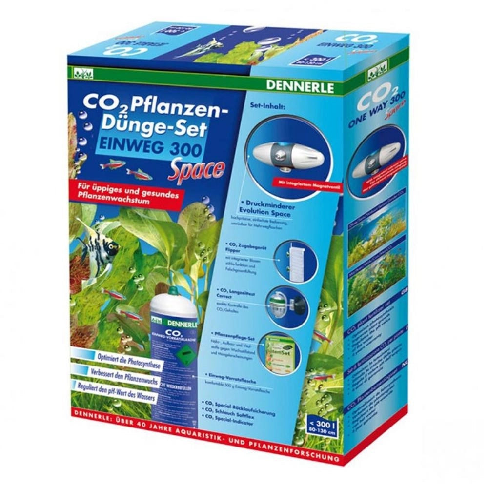Dennerle 3077 -  Impianto di CO2 Evolution Space 300 - Con Bombola Ricaricabile da 500gr - per Acquari fino a 300 Litri
