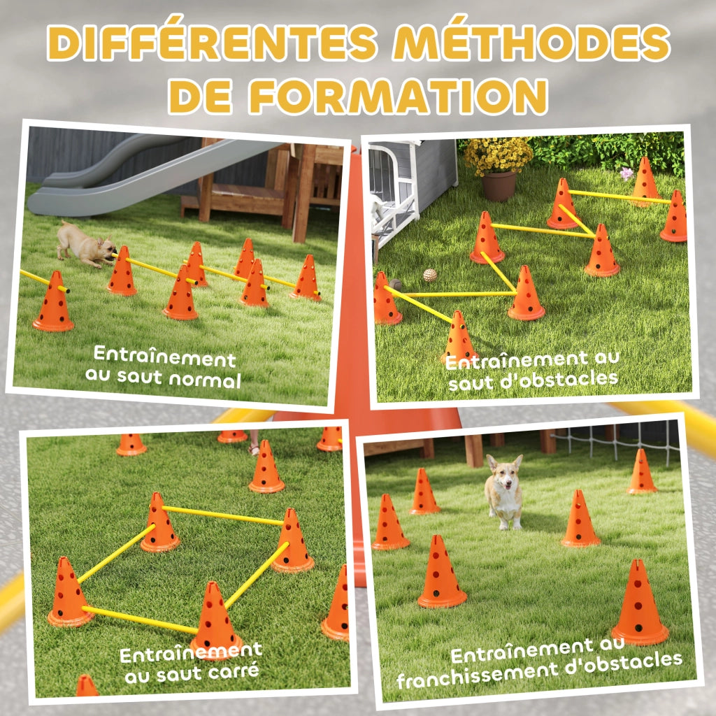 Set Agility per Cani 6 Pezzi ¨C Minimal ¨C Arancione