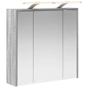Mobiletto per specchio da Bagno | Armadio da bagno Grigio Sonoma