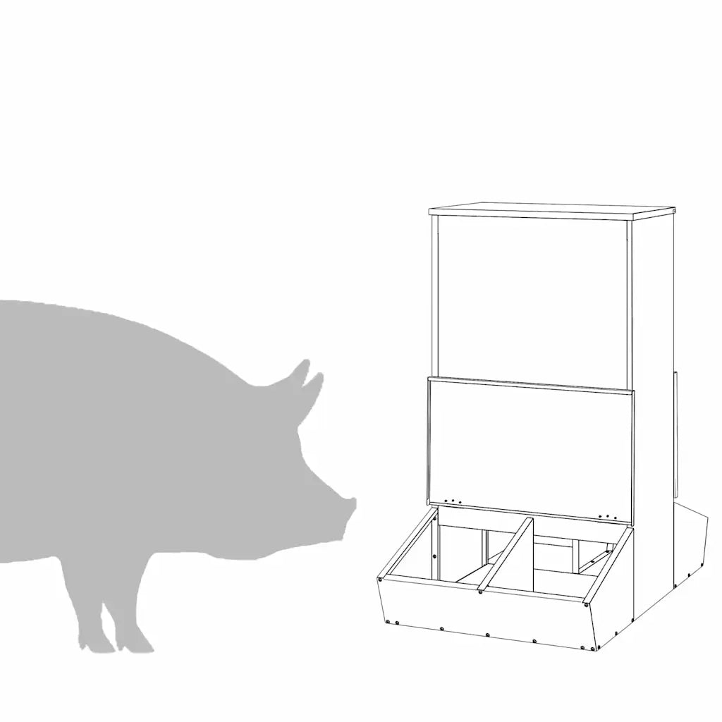 Nutriente per Maiali Argento 55 x 51 x 91,5 cm Acciaio zincato CFW8760808
