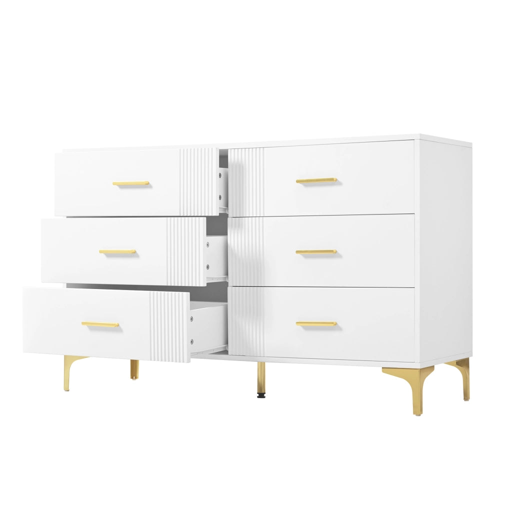 COMÒ 6 Cassetti 120x40x76 cm MDF Bianco