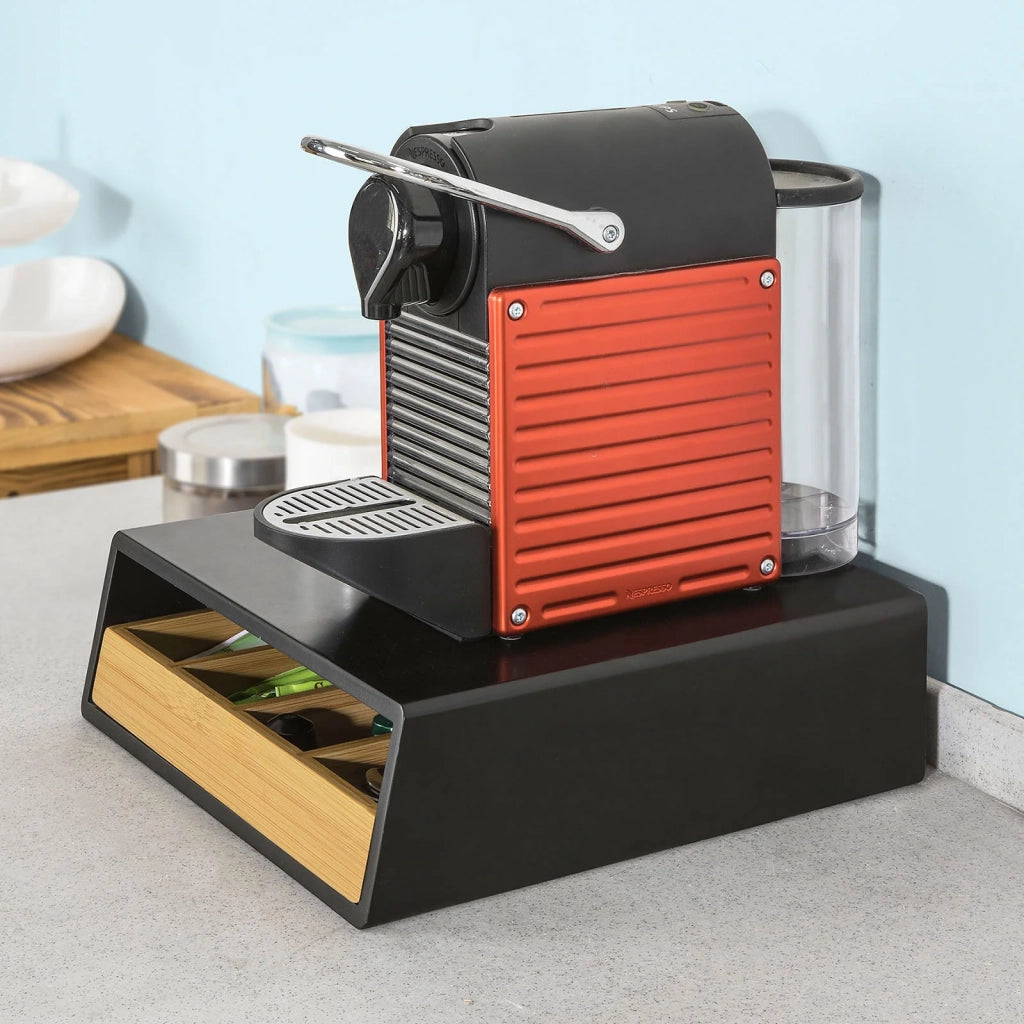 Contenitore Porta Capsule e Cialde Caffè Nespresso 4 scomparti,FRG280-SCH