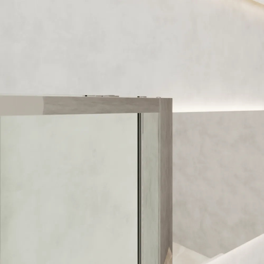 Box doccia angolare 120x70cm apertura scorrevole profili cromati vetro 6mm trasparente anticalcare h195 | Canaria