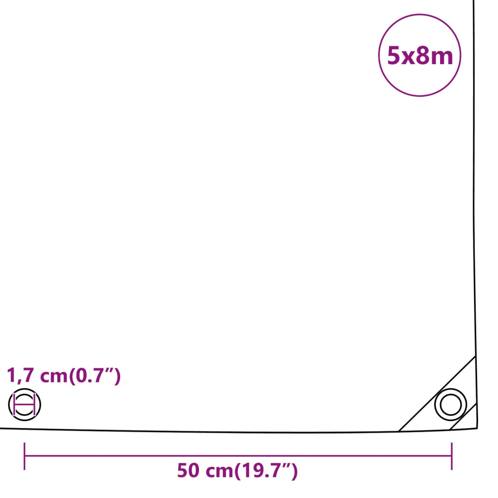 Telone Bianco 5x8 m 650 g/m2