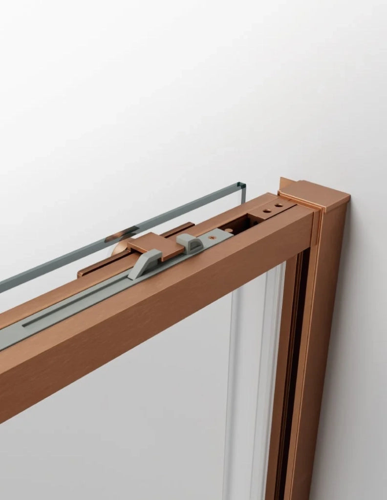 Box doccia ingresso angolare 2+2 ABANTE (TWENTY) 80x70 cm Rame
