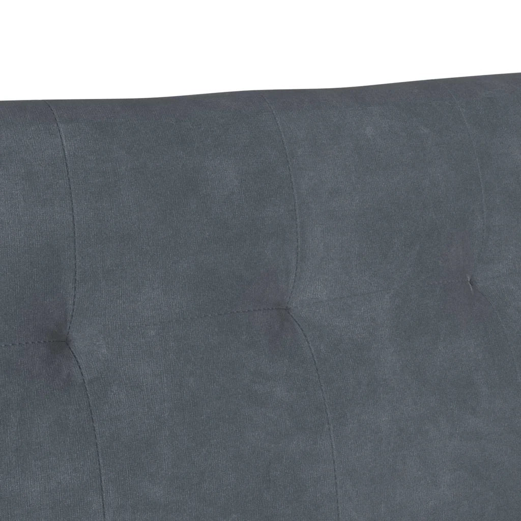 Panca Chesterfield Grigio scuro 112 x 65,5 x 75 cm Velluto 42019287