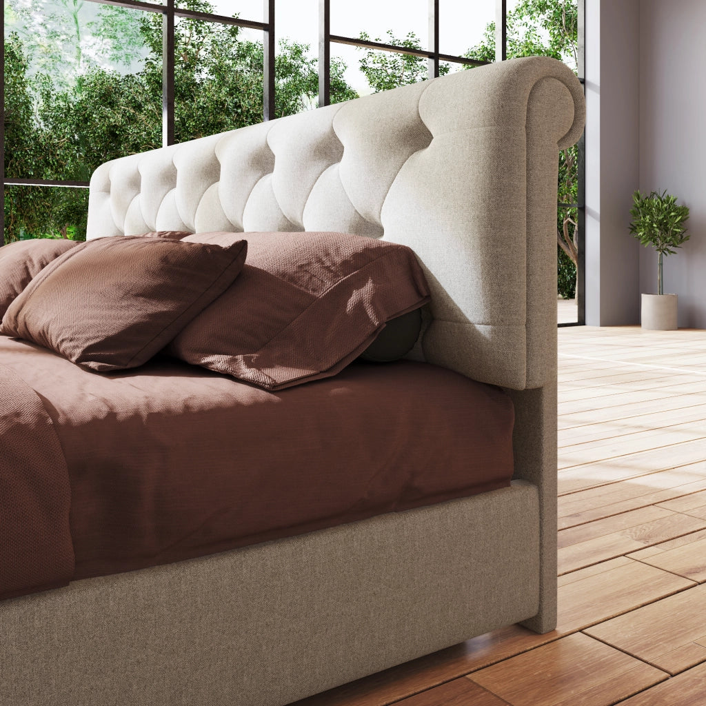 Letto matrimoniale 160x200 cm contenitore con sollevamento idraulico