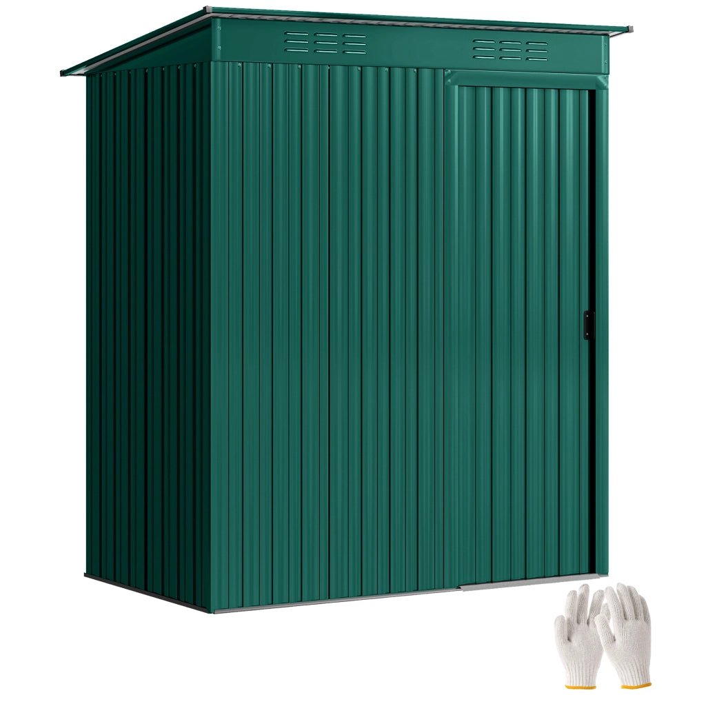 Casetta da Giardino in Metallo ¨C Xylo ¨C Verde 159x106x181 cm