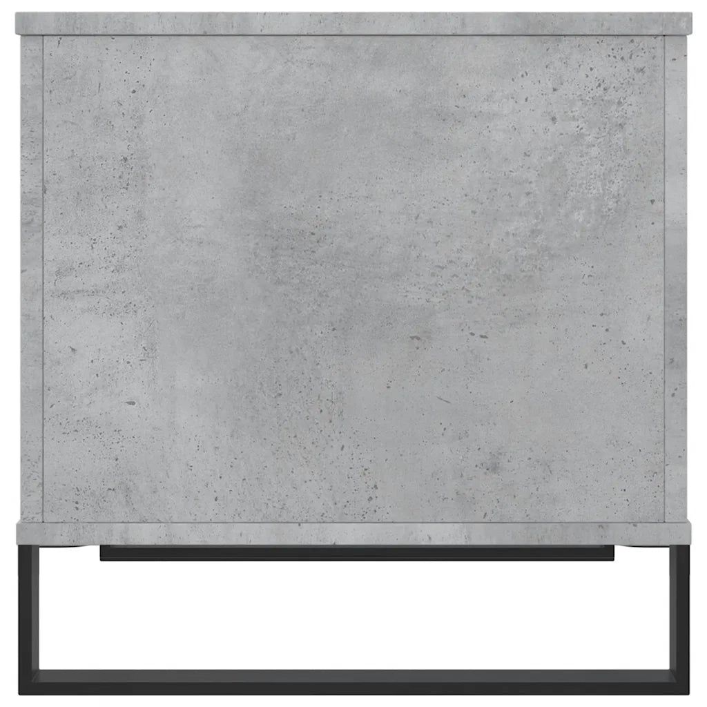 Tavolino Salotto-Tavolino da soggiorno-Tavolo Grigio Cemento 60x44,5x45 cm Legno Multistrato 993403