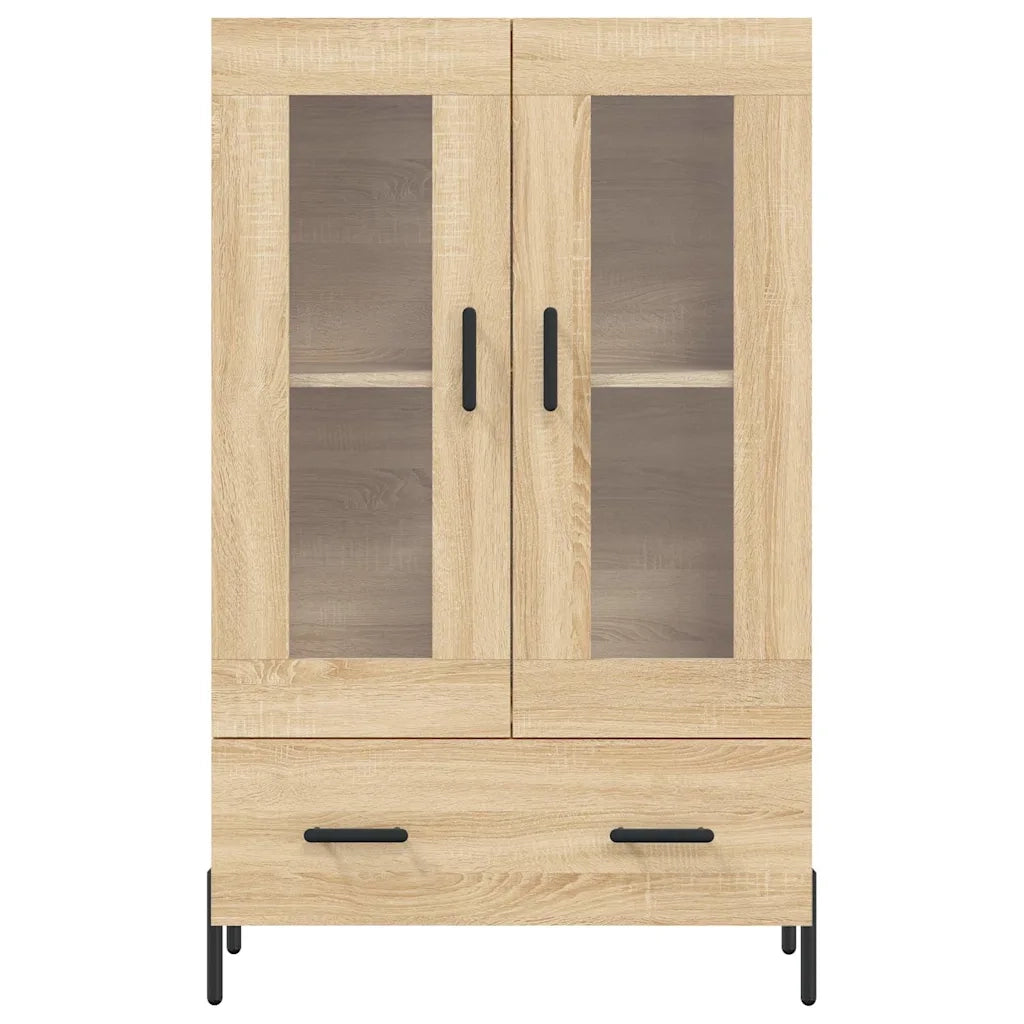 Credenza-Buffet-Armadio da cucina Rovere Sonoma 69,5x31x115 cm in Legno Multistrato 702186