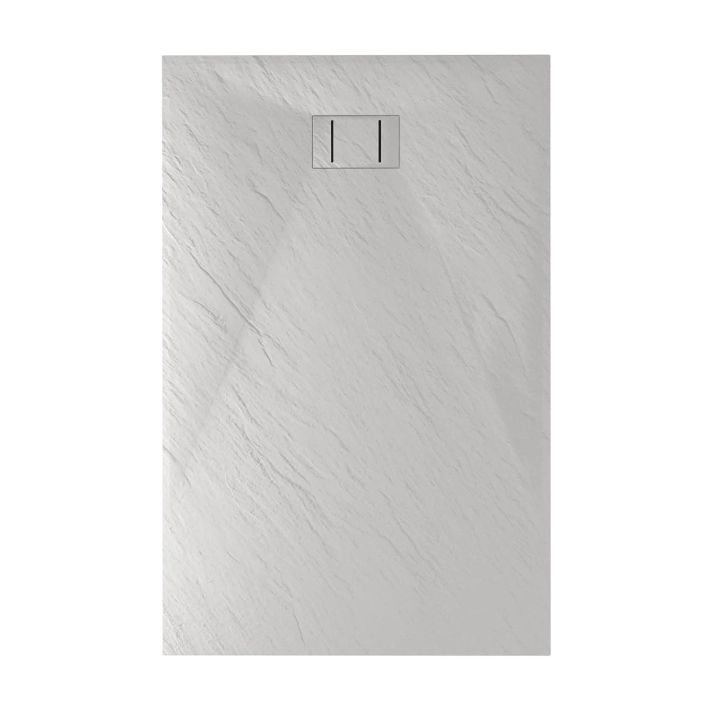 Piatto Doccia 90x140x2 6 CM Rettangolare Bianco Effetto Pietra mod. Blend