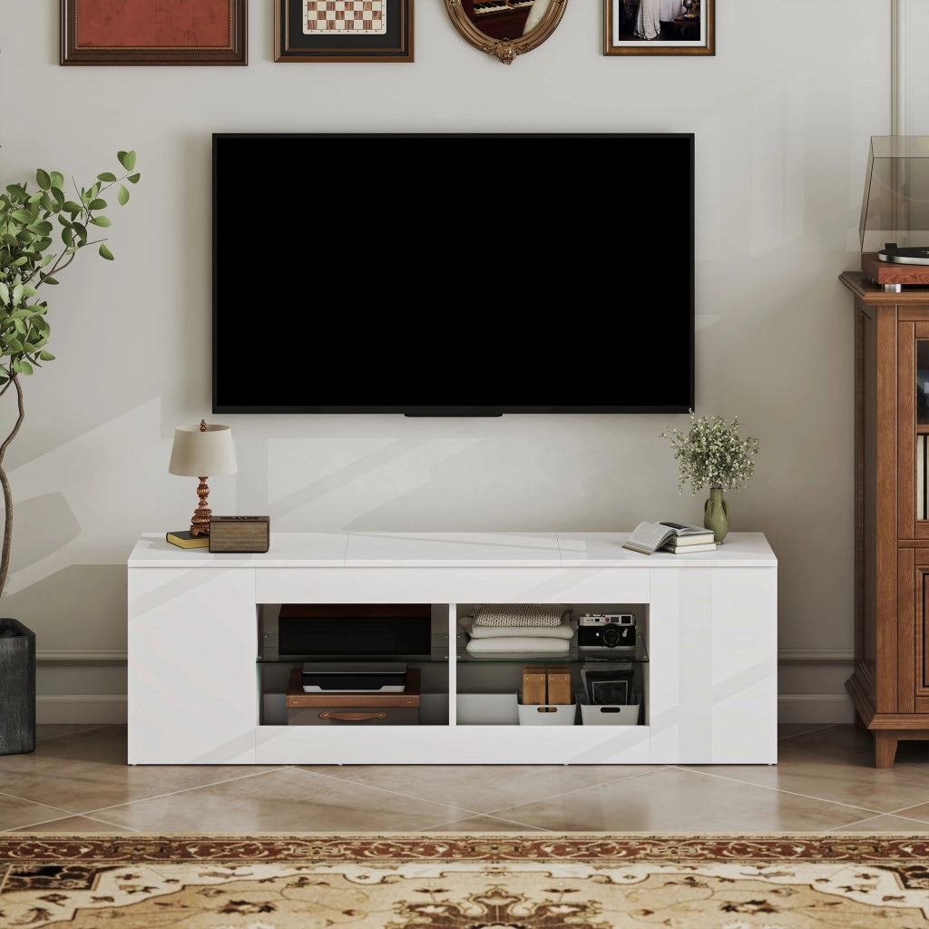 Mobile TV ¨C Minimal ¨C Bianco, Spanplatte, 140 cm