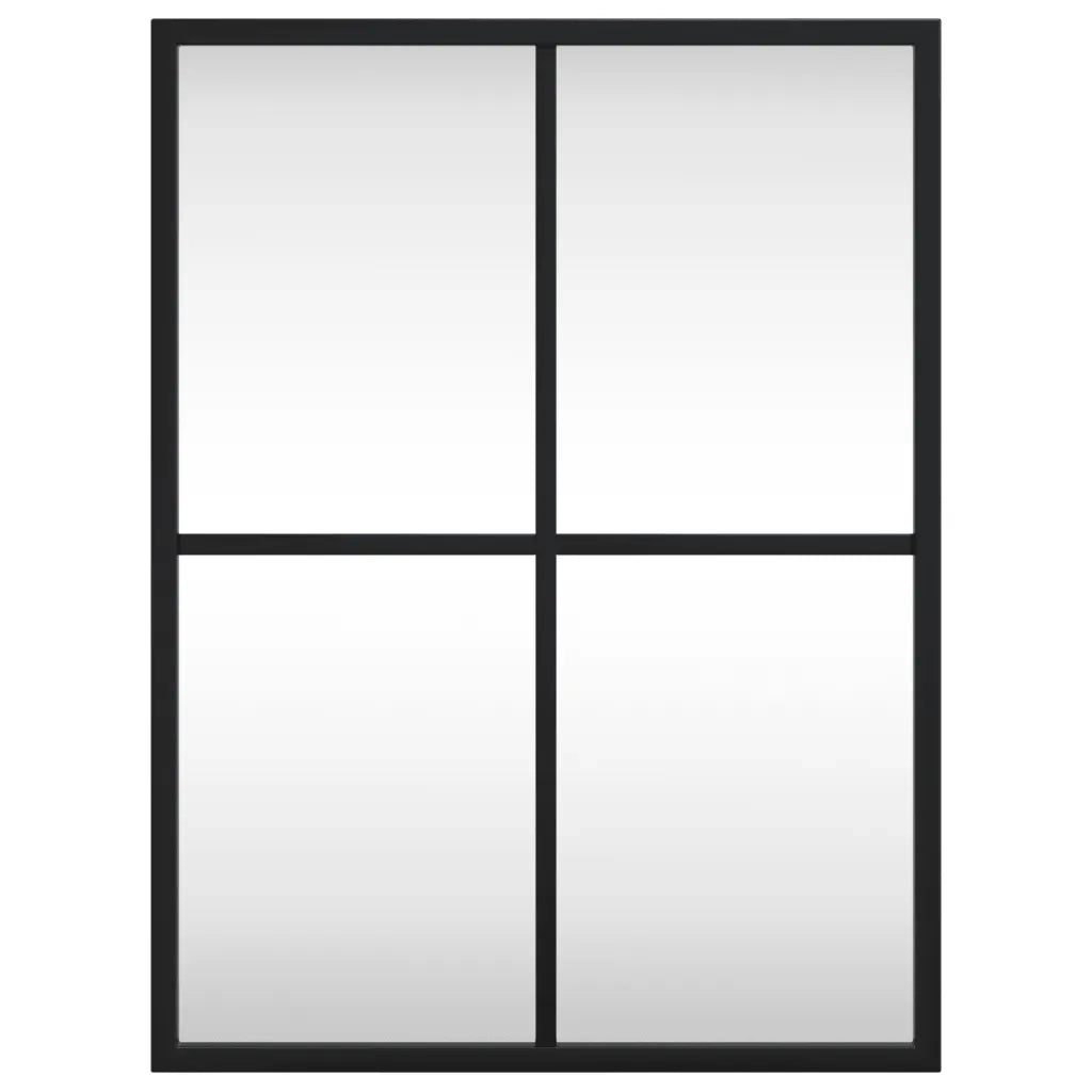 Specchio da Parete | Specchio decorativo Nero 30x40 cm Rettangolare in Ferro