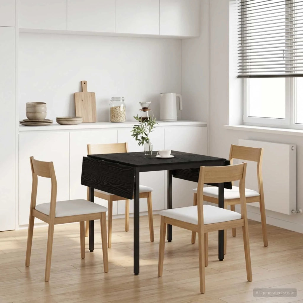 Tavolo da Pranzo Estensibile 120 x 81,5 x 75 cm Rovere Nero 8006115