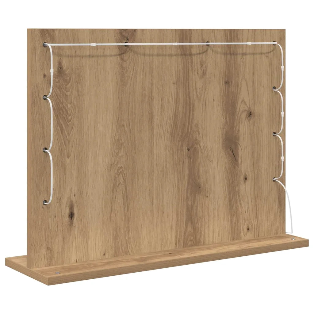 Specchio da Vanit¨¤ Rovere artigianale 60 x 45 x 18 cm