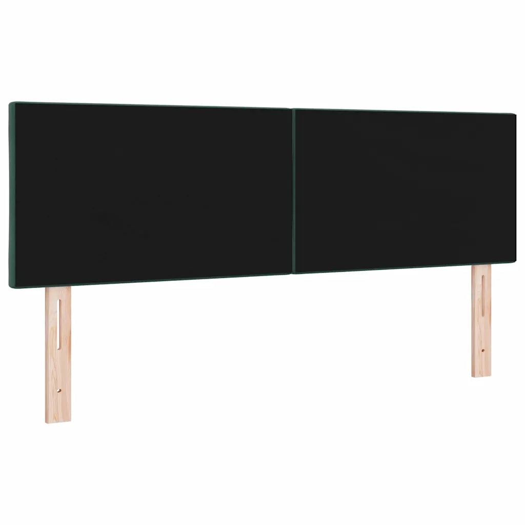 Testiera | Testata LED Verde Scuro 144 cm Velluto