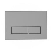 Placca di scarico doppio tasto in ABS silver grey opaco e cromato